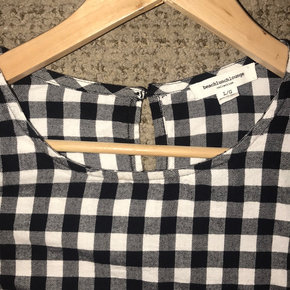 Gingham bell sleeve top - Picture 2 of 3
